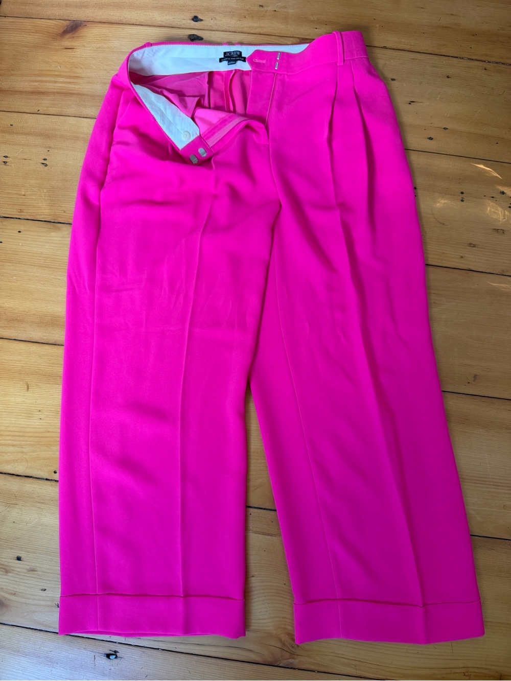 JCrew Essential Wide Leg Pant in City Crepe